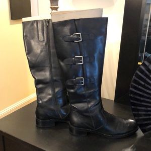 ECCO TALL BLACK BOOTS